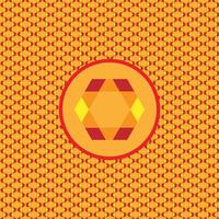 Orange Diamond Pattern Background vector