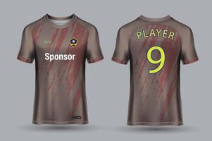 vector sports shirt design ready to print - football shirt for sublimation