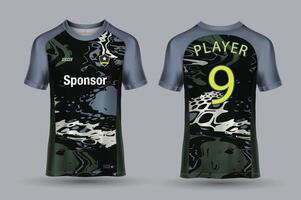 vector sports shirt design ready to print - football shirt for sublimation