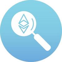 ethereum buscar vector icono