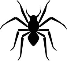 assassinbug black silhouette vector