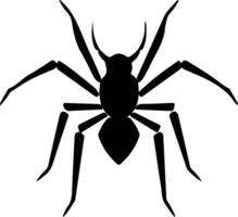 assassinbug black silhouette vector