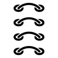 Cross stitching sew darning-stitch stalks of the threads insertion sewing sramps connect fabric Surgical seams Rough seam patch suture icon black color vector illustration image flat style