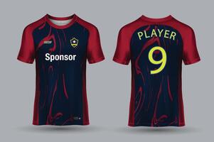 Vector soccer jersey design for sublimation, sport t shirt design