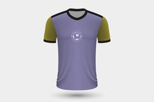 realista fútbol camisa Alemania hogar jersey modelo para fútbol americano equipo. vector