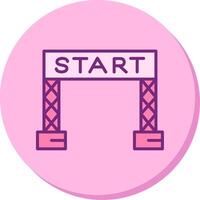 Start Line Vector Icon