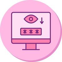 Computer Spyware Vector Icon