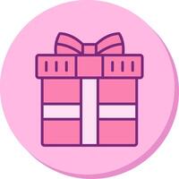 icono de vector de caja de regalo