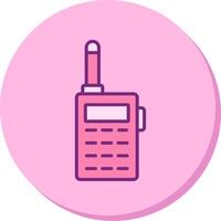 icono de vector de walkie-talkie