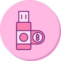 icono de vector de usb