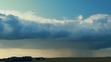 Dramatic Cloudy Rainy Sky. Movement Of Gloomy Clouds Across Sky. Threatening Rain. video