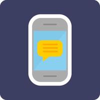 Phone Message Vector Icon