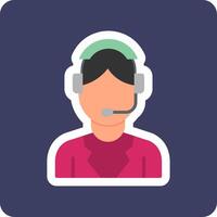 Customer Service Agent Vector Icon