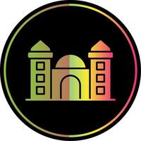 Mosque Glyph Due Color Icon vector
