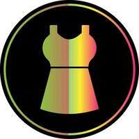 Dress Glyph Due Color Icon vector