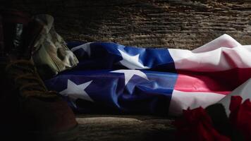 Amerikaans vlag voor veteranen dag video