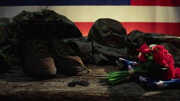 veteranen dag achtergrond. oorlog veteranen video