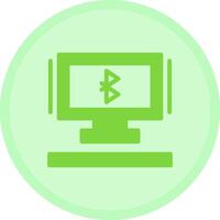 Bluetooth Multicolor Circle Icon vector