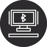 Bluetooth Inverted Icon vector