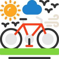 Bicycle Flat Icon vector