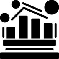 Analytics Glyph Icon vector