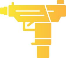 Submachine gun Solid Multi Gradient Icon vector