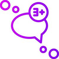 Message unread Linear Gradient Icon vector