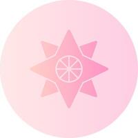 Mariner-s star Gradient Circle Icon vector