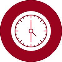 Time Clock Glyph Circle Icon vector