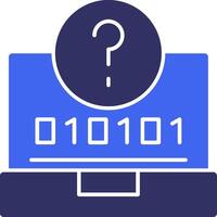 Quiz Swift Solid Two Color Icon vector