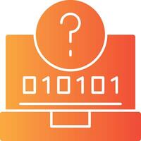 Quiz Swift Solid Multi Gradient Icon vector