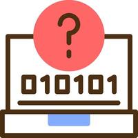 Quiz Swift Color Filled Icon vector