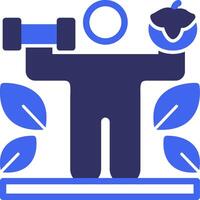 Nutrition Solid Two Color Icon vector
