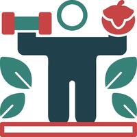 Nutrition Glyph Two Color Icon vector