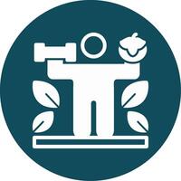 Nutrition Glyph Circle Icon vector