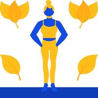 Health Kick Flat Two Color Icon vector