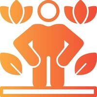 Health Kick Solid Multi Gradient Icon vector