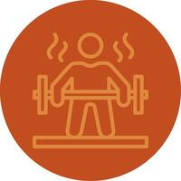 Workout Line Multi color Icon vector
