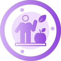 Healthy Diet Glyph Gradient Icon vector