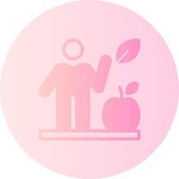 Healthy Diet Gradient Circle Icon vector