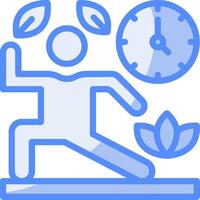 Endurance Line Filled Blue Icon vector