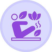 Pilates Multicolor Circle Icon vector