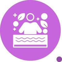 Swimming Glyph Shadow Icon vector