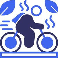 Cycling Solid Two Color Icon vector