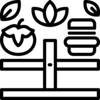 Balanced Diet Line Icon vector