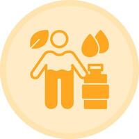 Hydration Multicolor Circle Icon vector