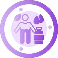 Hydration Glyph Gradient Icon vector