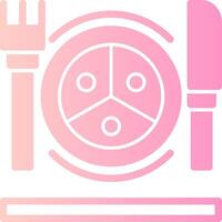 Portion Control Solid Multi Gradient Icon vector