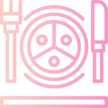 parte controlar lineal degradado icono vector