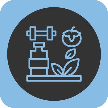 Minerals Linear Round Icon vector